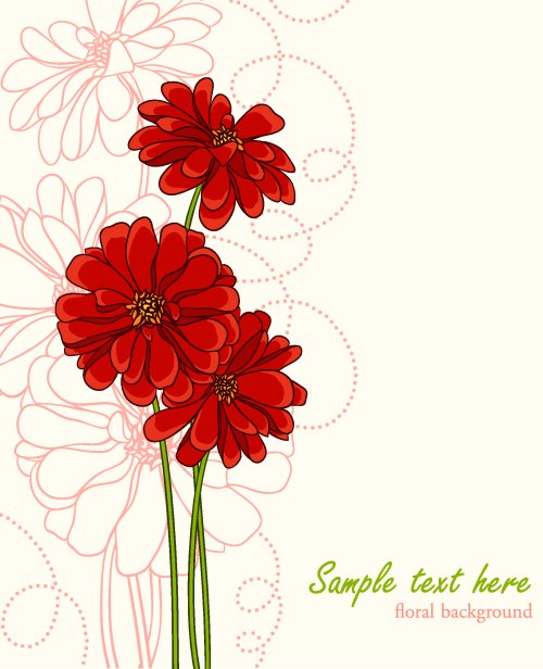 Vector nền cành hoa sử dụng như lời mời đám cưới hoặc valentine