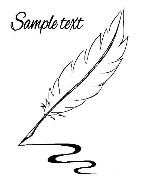 Vector bút lông vẽ phông chữ