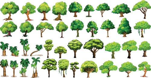 Vector sự đa dạng của cây xanh | Thư viện stock vector đẹp miễn phí