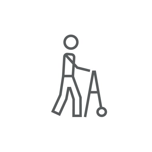 Vector biểu tượng người đàn ông đi bộ