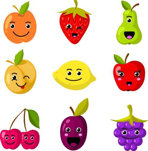 Bộ 12 bức tranh tô màu các loại trái cây cho bé tư duy sáng tạo