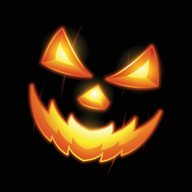 Vector Halloween Jack khuôn mặt đèn lồng
