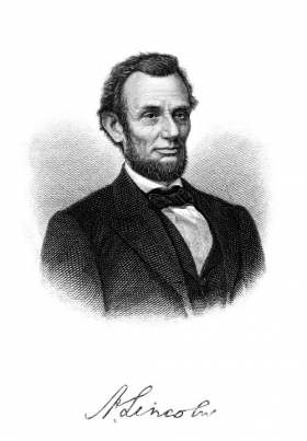 Ảnh chụp cựu tổng thống Hoa Kỳ Abraham Lincoln từ cuốn sách năm 1902