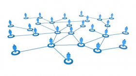 Hình ảnh 3D chất lượng cao của các doanh nhân kết nối mạng