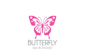 Vector mẫu thiết kế con bướm . Logo spa thẩm mỹ viện