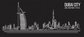 Vector Thiết kế nhân tạo thành phố Dubai