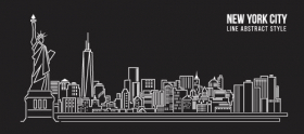 Vector minh họa thiết kế thành phố new york