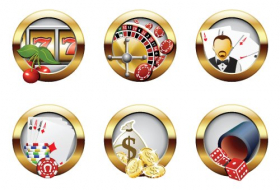Vector - Casino và các nút cờ bạc