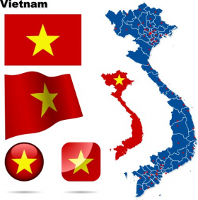 Vector - Cờ và Bản đồ Việt Nam