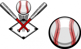 Vector hình quả bóng chày biểu tượng cho thiết kế thể thao 