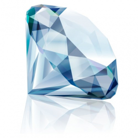 File PNG hình ảnh viên kim cương màu xanh lục nằm ngang