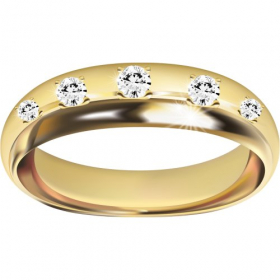 Hình ảnh PNG về nhẫn vàng đính kim cương 1