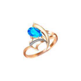 Hình ảnh PNG nhẫn vàng kiểu có đính viên ngọc màu xanh
